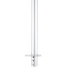 Aluminum handle 140 cm With Blue Grip Three Holes