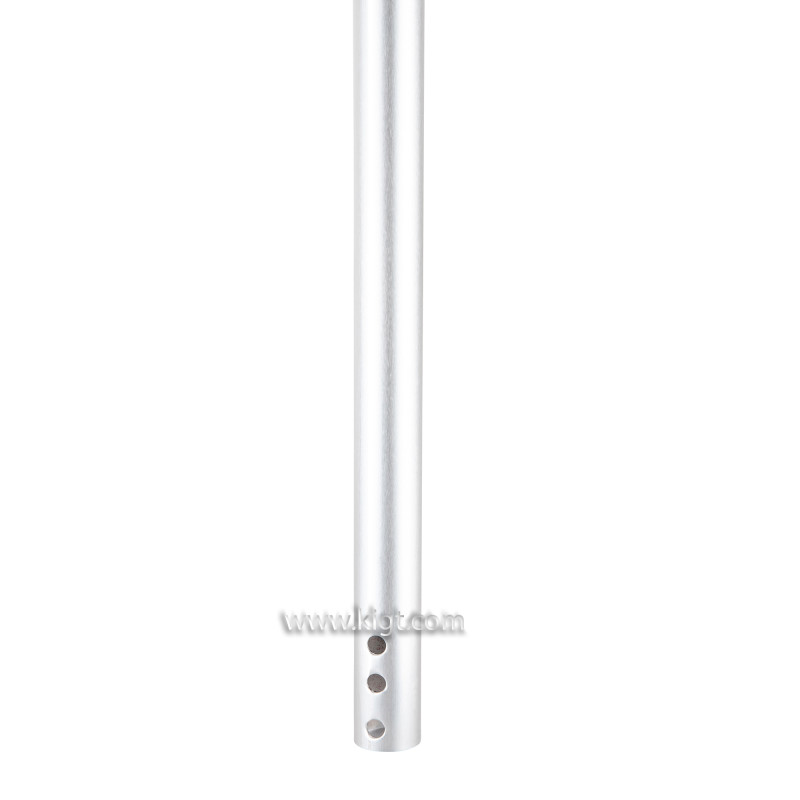 Aluminum handle 140 cm With Blue Grip Three Holes