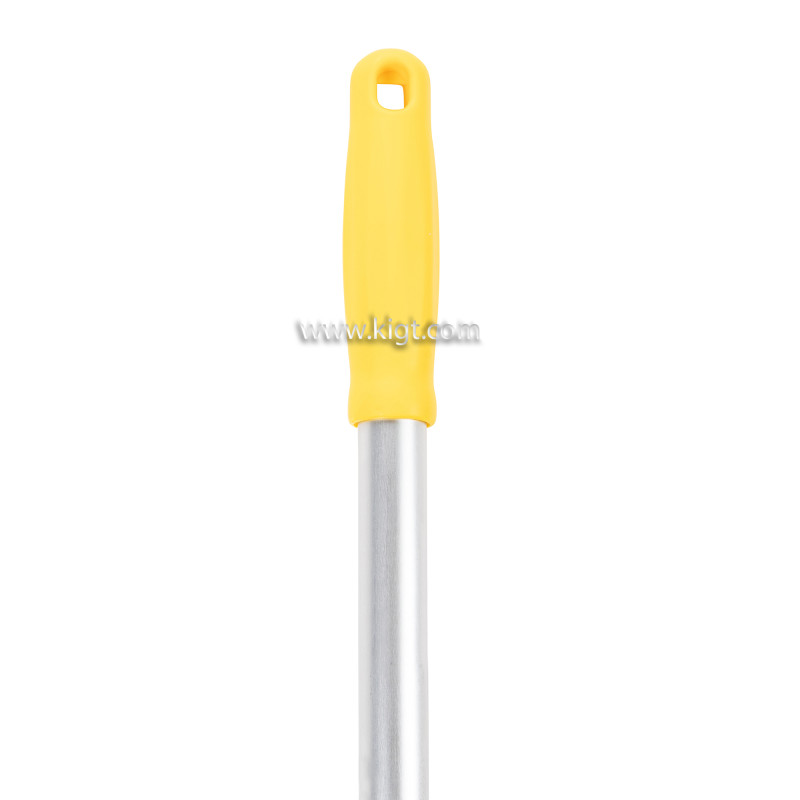 Aluminum Handle With Blue Grip And Plastic Thread 140 Cm