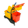 Deluxe wringer with plastic base with bucket