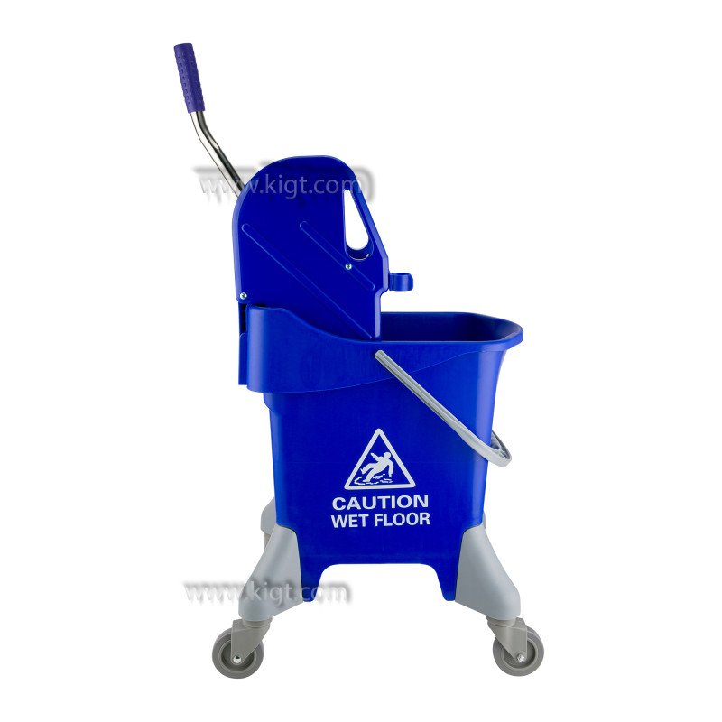 Single Bucket Trolley Deluxe Down Press Wringer 31 LTR 