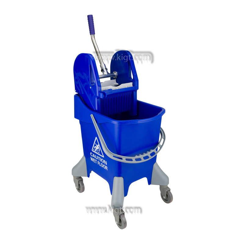 Single Bucket Trolley Deluxe Down Press Wringer 31 LTR 