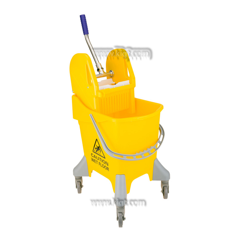Single Bucket Trolley Deluxe Down Press Wringer 31 LTR 