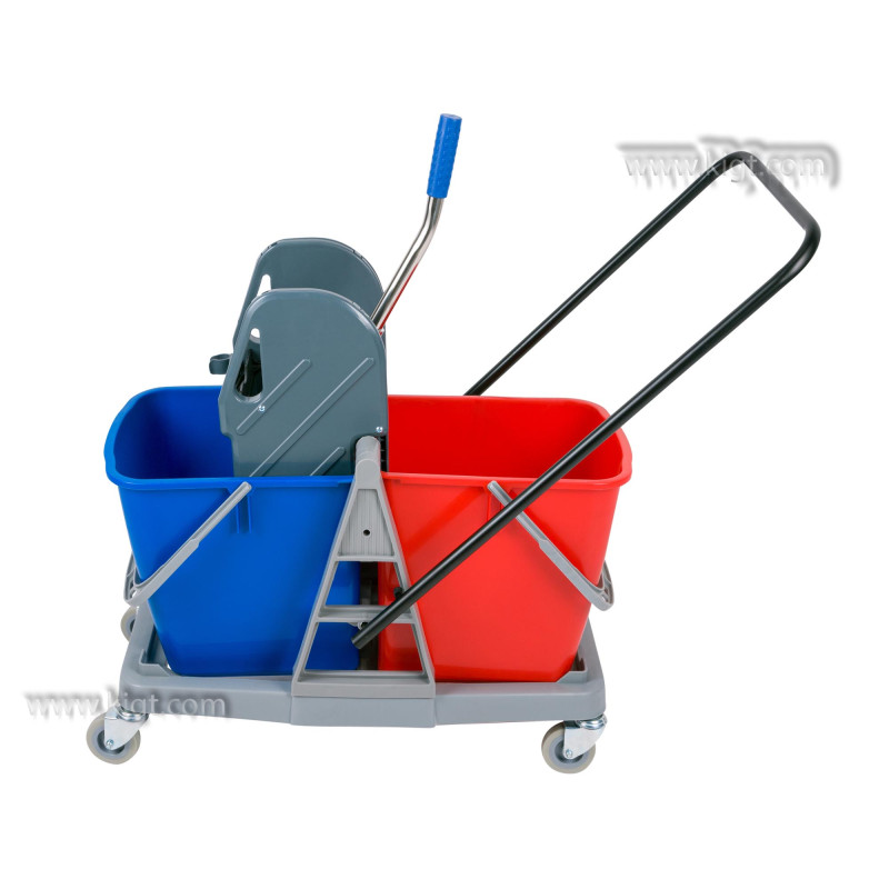 Down Press Wringer With Two Buckets - Plastic
