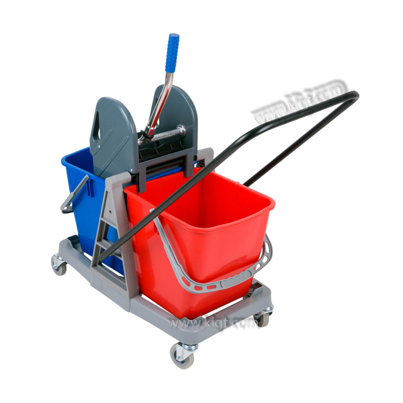 Down Press Wringer With Two Buckets - Plastic