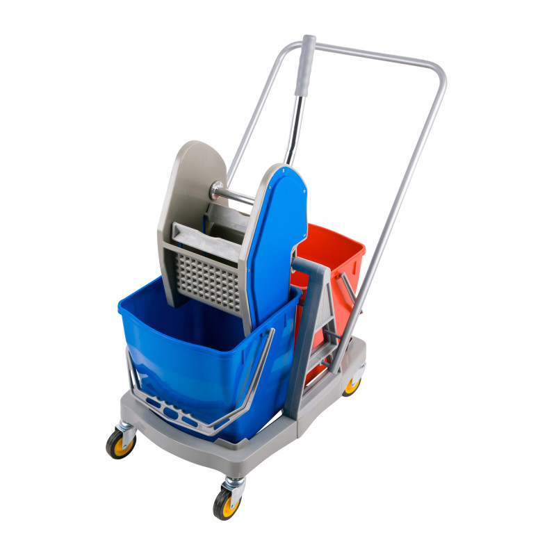 Double Mop Wringer trolley metro wheels
