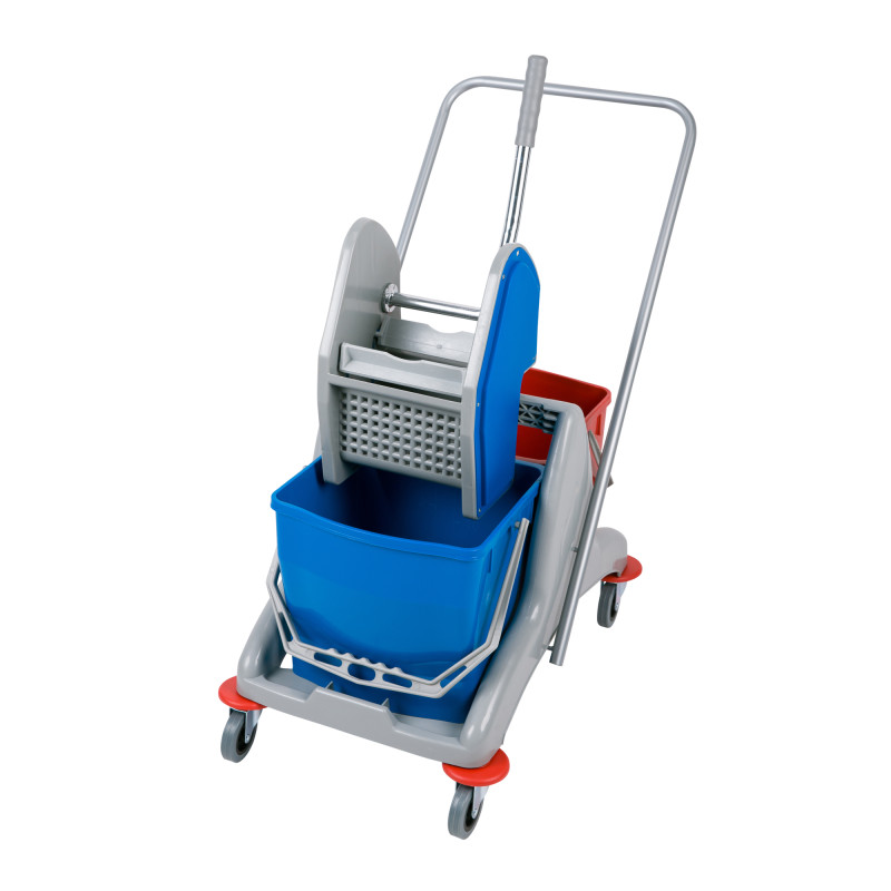 Double Mop Wringer trolley metro wheels 36 ltr