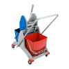 Double Mop Wringer trolley metro wheels 36 ltr