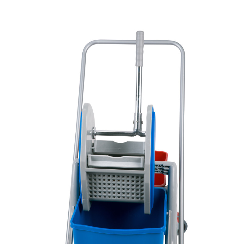 Double Mop Wringer trolley metro wheels 36 ltr
