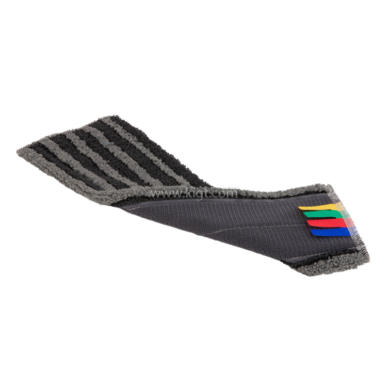 Skill Fur White Microfiber Borderd mop With Bluestripes 40 Cm