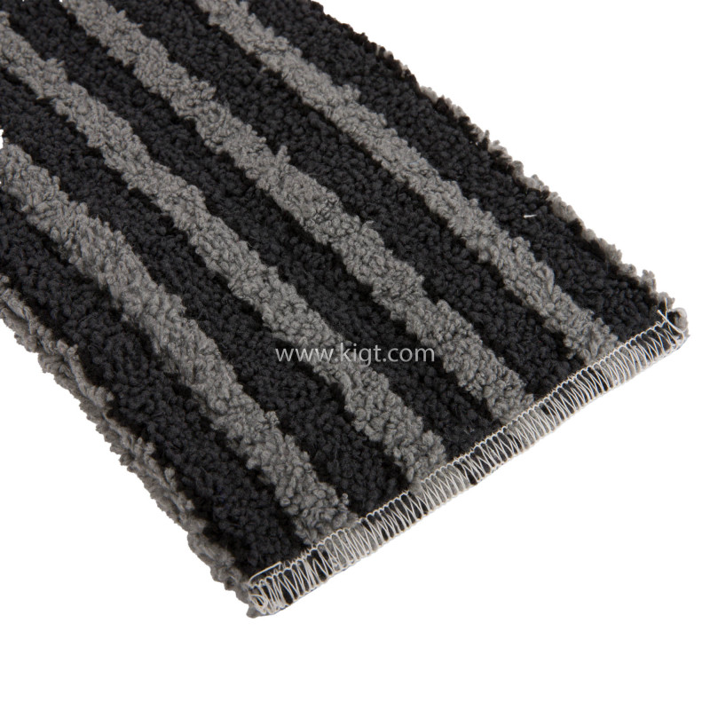 Skill Fur White Microfiber Borderd mop With Bluestripes 40 Cm