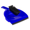 Dust pan set with rubber