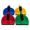 Dust pan set with rubber