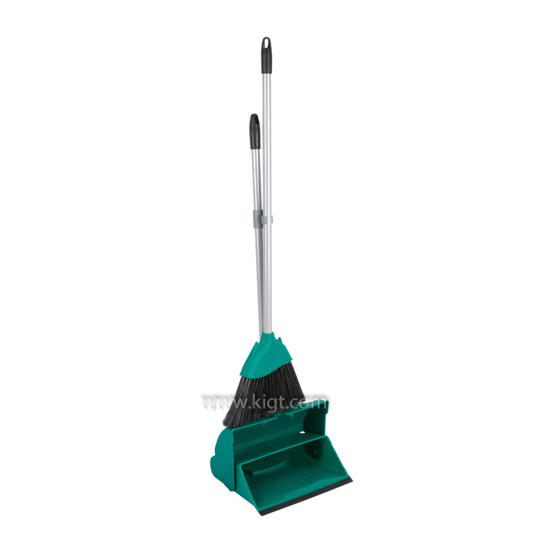 Set Foldable Long Handle Dustpan + Broom With Handle