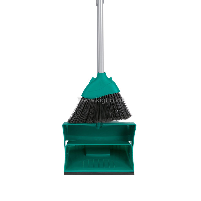 Set Foldable Long Handle Dustpan + Broom With Handle