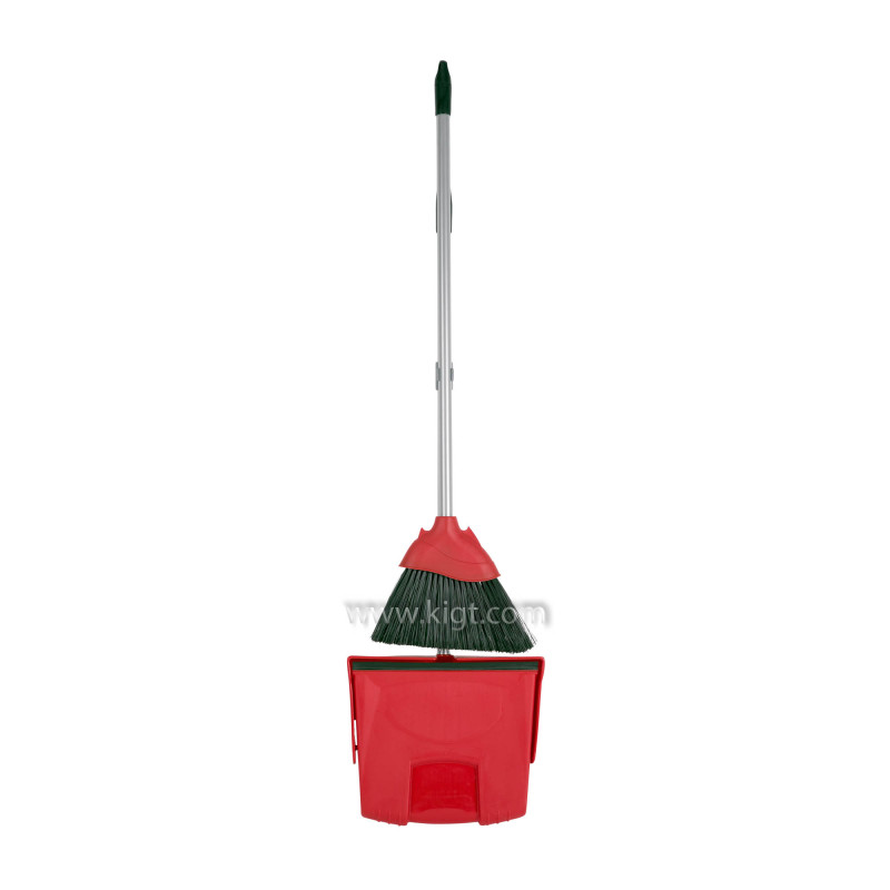 Set Foldable Long Handle Dustpan + Broom With Handle