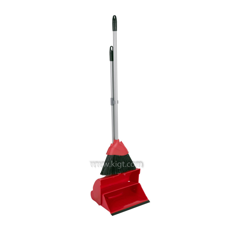 Set Foldable Long Handle Dustpan + Broom With Handle