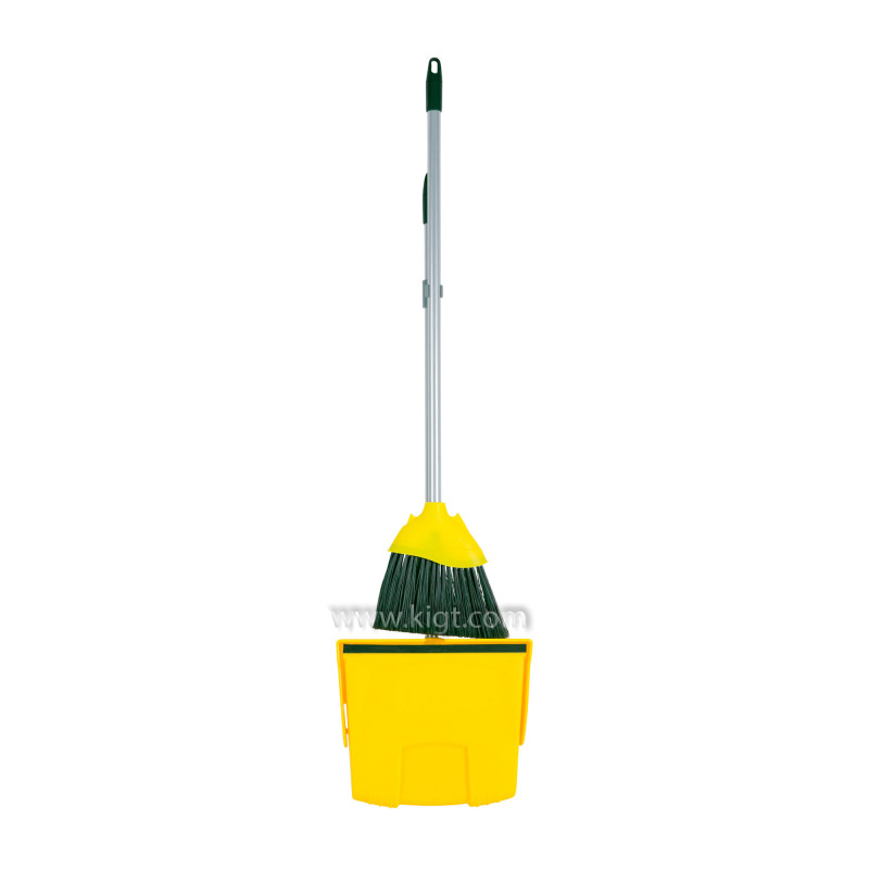 Set Foldable Long Handle Dustpan + Broom With Handle