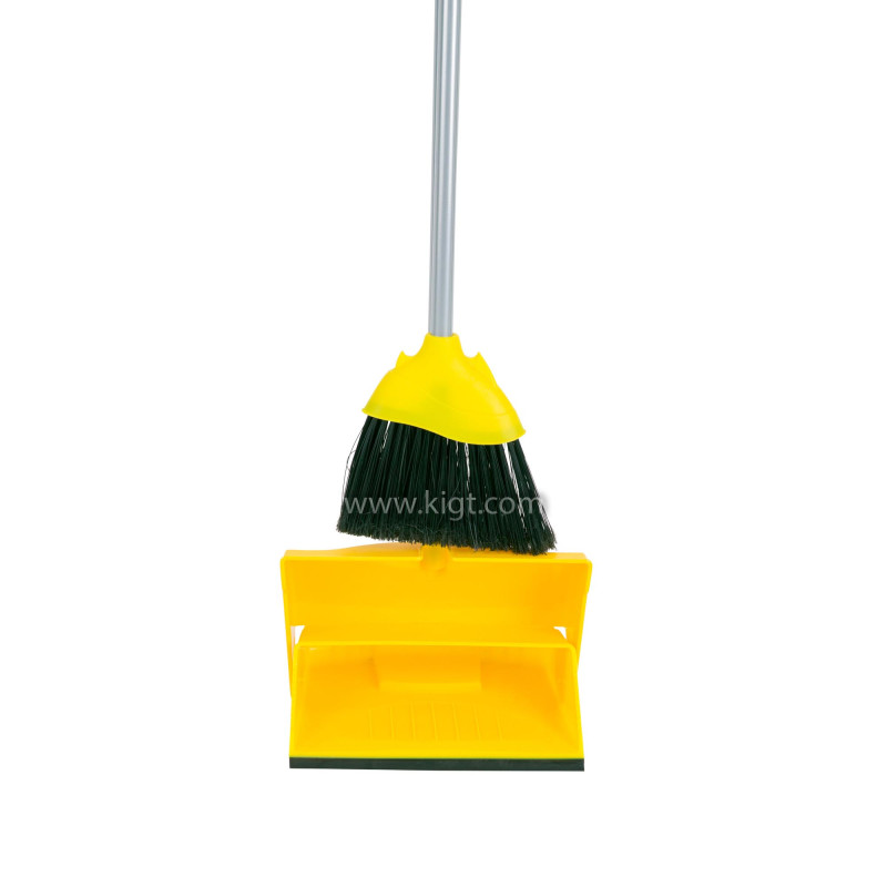 Set Foldable Long Handle Dustpan + Broom With Handle