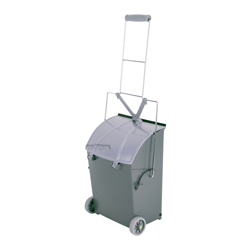 Grey Pocker Dust Pan 15 Ltr With Grey Cover