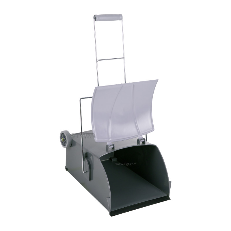 Grey Pocker Dust Pan 15 Ltr With Grey Cover