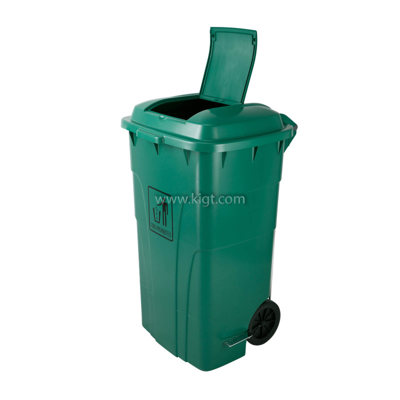 Garbage Can 240 Lt With Wheel and Pedel 