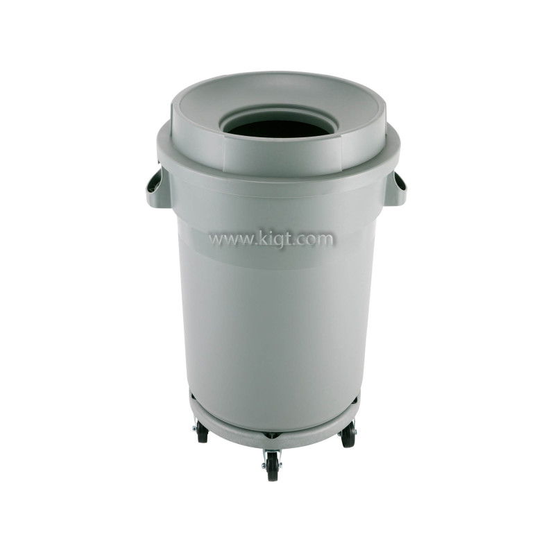 Garbage can Circular 120 L with Dolly (Top Open )