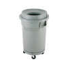 Garbage can Circular 80 L with Dolly (Top Open )