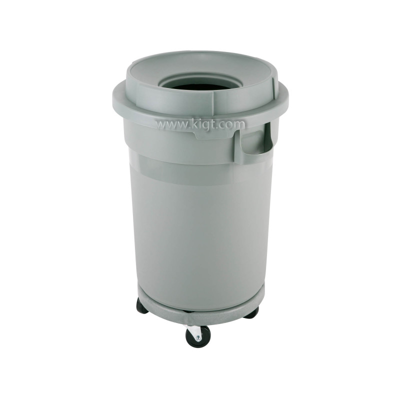 Garbage can Circular 80 L with Dolly (Top Open )