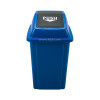 Quadrate garbage can 60 ltr