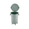 Garbage can Circular 120 L with Dolly cover