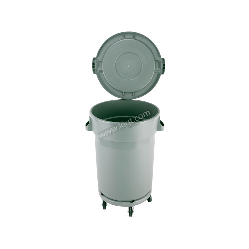 Garbage can Circular 120 L with Dolly cover