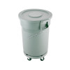 Garbage can Circular 120 L with Dolly cover
