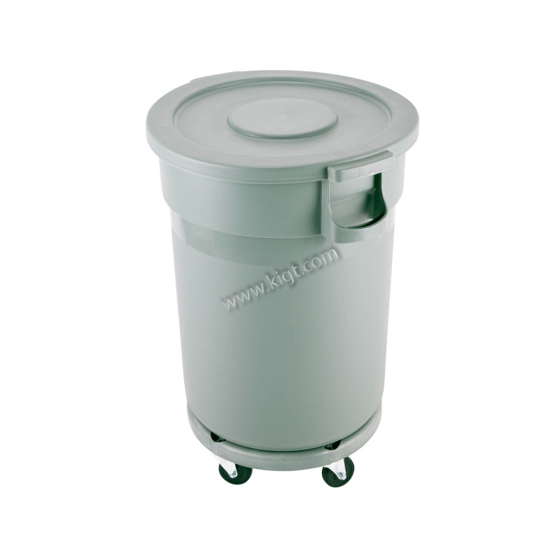 Garbage can Circular 120 L with Dolly cover