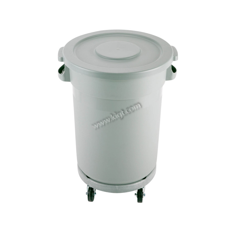 Garbage can Circular 80  L with Dolly cover
