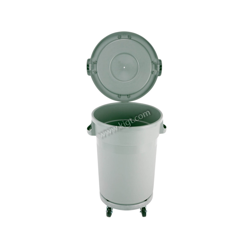 Garbage can Circular 80  L with Dolly cover