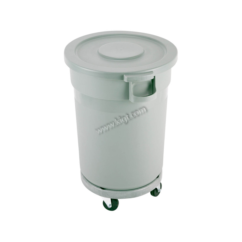 Garbage can Circular 80  L with Dolly cover