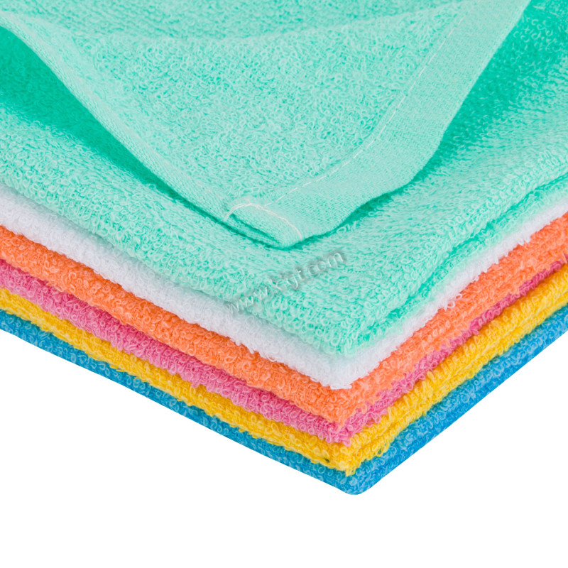 Solid Hand Towel with stitched edge 70%cotton & 30%polyester