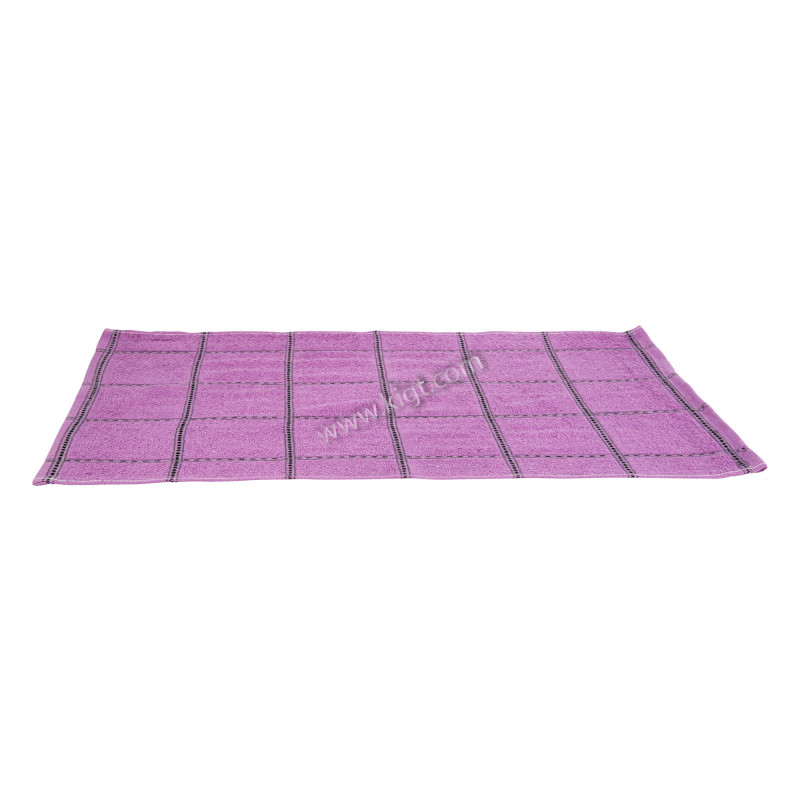 Check Towel with stitched edge 70%cotton & 30%polyester
