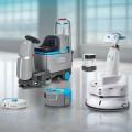 Robotic floor scrubbers and vacuum cleaners