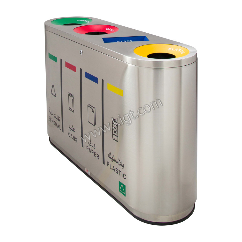 Recycle Bin Steel 4 top