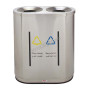 Recycle Bin Steel 2 Top