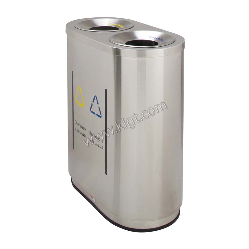 Recycle Bin Steel 2 Top