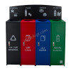 Recycle Bin Steel 4 top colored