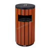 Recycle Bin for road metal with wood