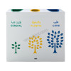 Recycle Bins Steel with Galvanized inner 3 White color