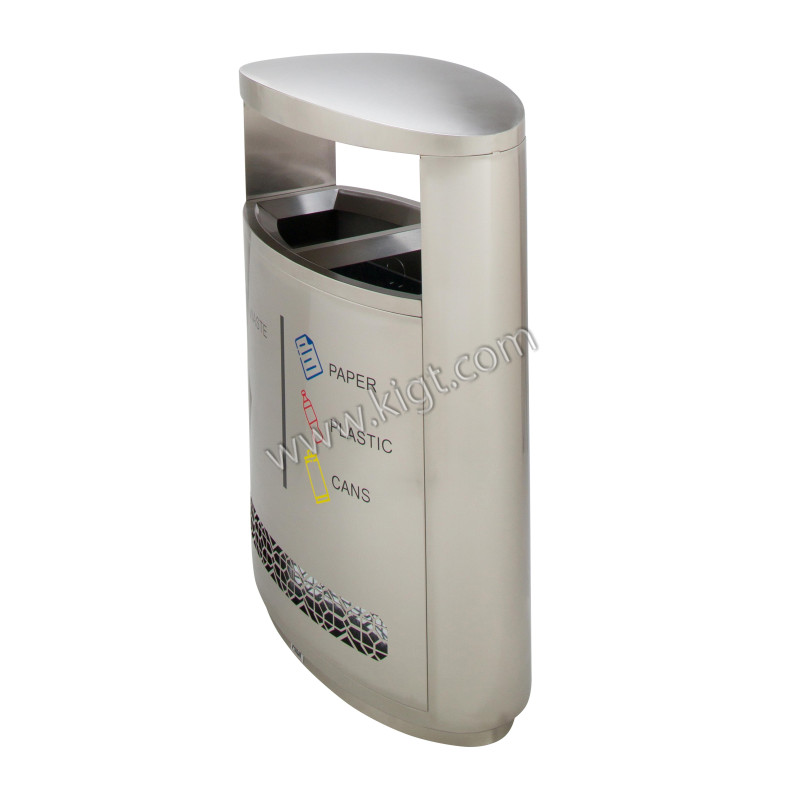 Outdoor Recylce bin 60+60 LTR