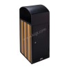 Outdoor bin iron & Wood 50 Ltr With inner bucket thickness:1.2mm