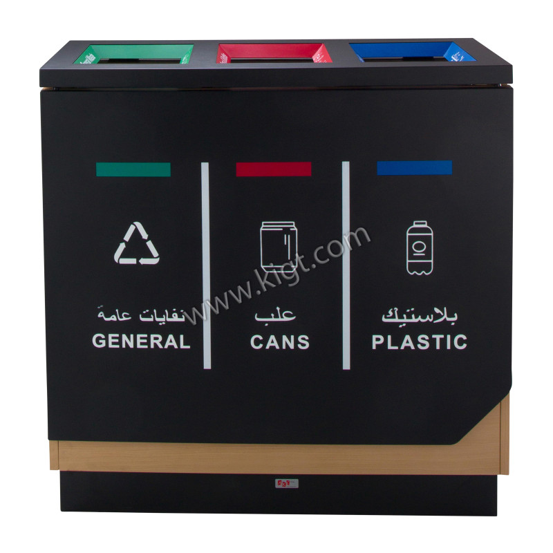 Recycle Bin Steel 3 top New Model