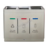 Recycle Bin Steel 3 Open top New Model